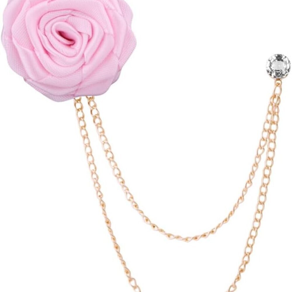 Rose Flower Brooch Pin Wedding Brooches for Men